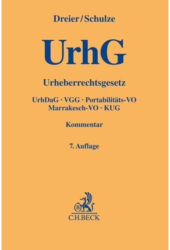 Urheberrechtsgesetz - Thomas Dreier, Gernot Schulze, Leinen