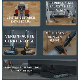 Rowenta XClean 5 Pro Blau/Schwarz