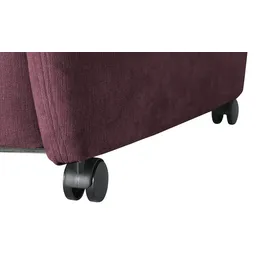 Polstermöbel Oelsa Fernsehsessel Andorra Mikrofaser 87 x 108 x 110 cm Rot mit Rollen