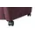 Polstermöbel Oelsa Fernsehsessel Andorra Mikrofaser 87 x 108 x 110 cm Rot mit Rollen