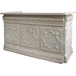 Chic Antique Vintage Ladentisch, H118/L217/B76 cm, antik weiss