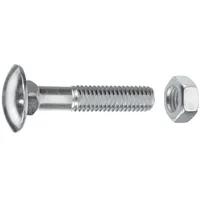 Connex Schlossschrauben M8 x 70 mm, 25 Stück, Edelstahl A1