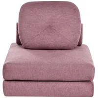 Beliani Schlafsofa OLDEN in Rosa - (W) 81 x (H) 54 x (L) 91 cm | Gr.: onesize