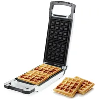ROSMARINO Waffeleisen 2er | 800W | Antihaftbeschichtung | Automatische