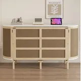 Bett Schrankbett Platzsparend 140x200 Holz Rattan Okmyhome