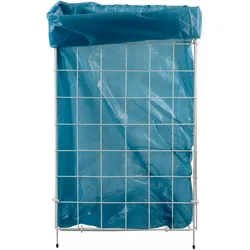 VEPATIM Gitterabfallkorb faltbar 360x255x620mm praktisch hygienisch weiß beschichtet