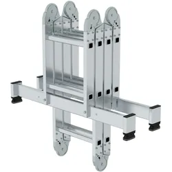 Munk Vielzweckleiter 31320 4tlg nivello-Traverse 2x2/2x3 Sprossen