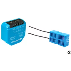 SHELLY Unterputz-Schalter 2L Gen3, 2-Kanal, WLAN, Bluetooth, 2 Stück