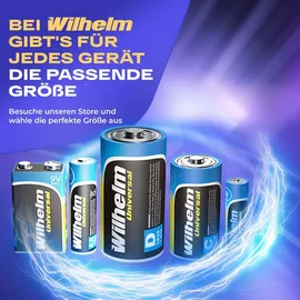Wilhelm 100 AAA Mikro Wilhelm Universal Batterien im Shrink LR03