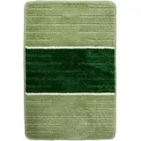 AKCILA COMO Bad Teppich Grün 50x80 cm|absorbierende Badematte bunt | Bad Vorleger waschbar | Rechteckig Badewanne Rutschfest | Badewanne | Badematten & Badteppiche | Badezimmerteppich | Bathroom Rug