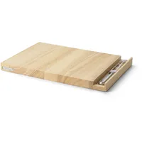 Continenta Käsebrett Gummibaum 2-tlg. 36 x 25 cm Beige