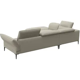 flexlux Eckcouch Polyester 2-Sitzer Beige