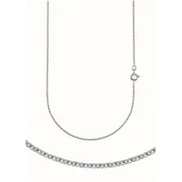 FIRETTI Collierkettchen Schmuck Geschenk Silber 925 Ankerkette rund 45