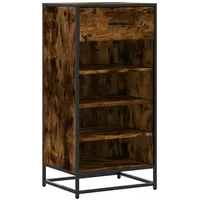 VidaXL Schuhregal Räuchereiche 48x38x97,5 cm Holzwerkstoff