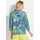 GOLDNER Dschungelprint Sweatshirt Blau/Grün 42