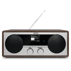 TechniSat DIGITRADIO 451 CD IR Persönlich Analog & Digital Schwarz, Silber, Holz