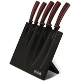 Edenberg Magnet-Messerblock Messer-Set Wunderschönes klassisches Messerset, Magnetblock (5tlg)