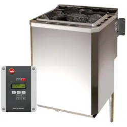 Weka Saunaofen-Set 8 inkl. 9 kW BioAktiv Ofen mit Dampfbad-Funktion, Saunasteine, Steuergerät