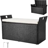 Vevor Truhenbank 125 x 55 x 70 cm Schwarz