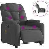 vidaXL Massagesessel Elektrisch Dunkelgrau Stoff