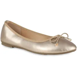 Damen Klassische Ballerinas in Gold