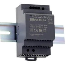 MeanWell Mean Well DDR-60L-15 Hutschienen-DC/DC-Wandler (DIN-Rail) 15 V/DC 4A 60W Anzahl Ausgänge:1 x Inhalt
