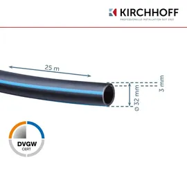 Kirchhoff Verlegerohr 32 mm x 25 m schwarz