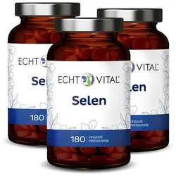 Echt Vital Selen - 3 Gläser 3x180 St
