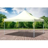 Faltpavillon Faltzelt Pavillon 4x4m Beige Gartenzelt Klappzelt Wasserdicht