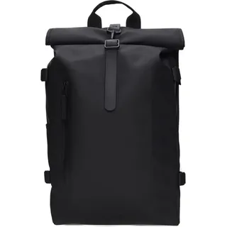 Rains Rolltop Rucksack Large Schwarz
