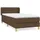 vidaXL Boxspringbett 100 x 200 cm Dunkelbraun