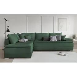 INOSIGN Ecksofa »Night & Day L-Form mit Dauer-Schlaffunktion mit Armlehne«, 6380334563803345 INOSIGN flaschengrün