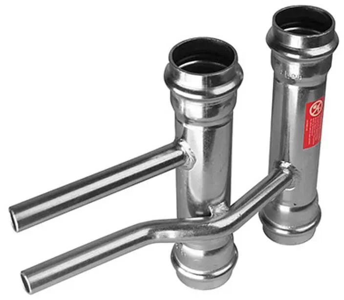 C-Stahl Pressfitting V Kontur - Heizkörperanschluss (Ausführung: 22 - 12 mm)