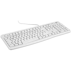 Logitech K120 Tastatur Weiß Deutsch Kabelgebunden