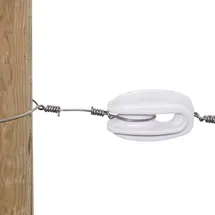 AKO Agrartechnik Abspannisolator Polyamid glasfaserverstärkt Weiß 10 Stück