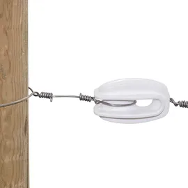 AKO Agrartechnik Abspannisolator Polyamid glasfaserverstärkt Weiß 10 Stück