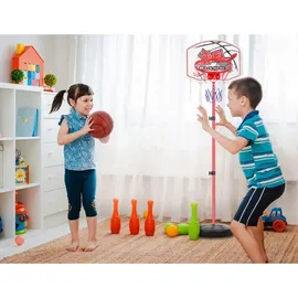 Kruzzel Basketballkorb- und Bogenschießstand-Set 2 in 1 mit Zubehör 23415