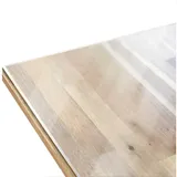 Kubus Tischdecke Tischfolie Calcit mit abgeschrägter Kante, Transparent, Zuschnittware 130 cm x 220 cm