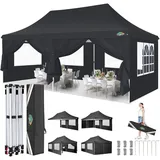 luxuskollektion Faltpavillon 3 x 6 m inkl. 6 Seitenteile