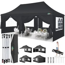 luxuskollektion Faltpavillon 3 x 6 m inkl. 6 Seitenteile