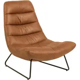 VCM Actona Sessel Milford Mikrofaser Brandy