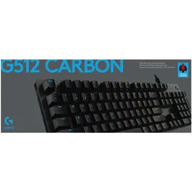 Logitech G512 RGB Gaming Tastatur GX Red US carbon 920-009370