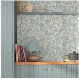 William Morris At Home Vliestapete Bird & Pomegranate 75 cm 10 m blau/mehrfarbig