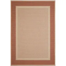 Andiamo Teppich ANDIAMO "ARIZONA 2", terra, B:60cm H:5mm L:110cm, Kunstfaser, Teppiche, Teppich, Flachgewebe, mit Bordüre, In- und Outdoor geeignet, wetterfest