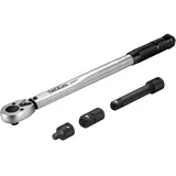 TACKLIFE 3/8" Drive Klick-Drehmomentschlüssel-Set, mit 1/2" & 1/4" Adaptern und einer Verlängerungsstange (10-80 ft.-lb./13.6-108.5 Nm) - HTW1B