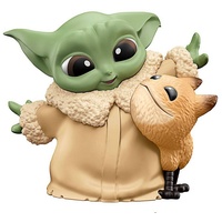 Hasbro Spielfigur Star Wars Bounty Collection, (Größe: ca. 6 cm), The Child Baby Yoda Grogu Baby Yoda Loth-Cat knuddeln