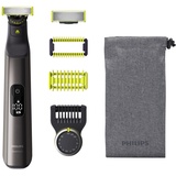 Philips OneBlade Pro 360 Face & Body - Elektrischer Bartschneider, Rasierer und Bodygroomer, 360-Klinge, Original-Klinge, Präzisionskamm mit 14 Längeneinstellungen, Körper-Kit, Reisetasche, QP6551/30