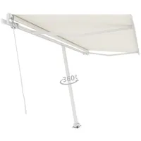 VidaXL Standmarkise Einziehbar 400x300 cm Creme