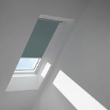 VELUX Verdunkelungsrollo Blaugrau 4581, 133X144 cm Y97 Aluminiumschiene,GGU,Manuell,VELUX