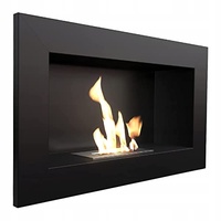 Kratki Biokamin Dekorativ-Wandkamin Golf schwarz 374mm x 648mm TÜV